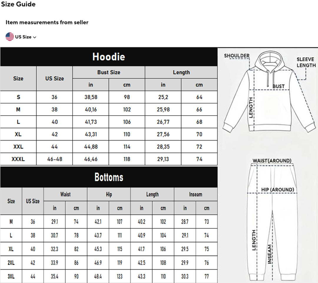 Men's Milano Printed Hoodie and Drawstring Sweatpants Set